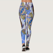 Fairy Tale Hearts Blue Leggings (Achterkant)