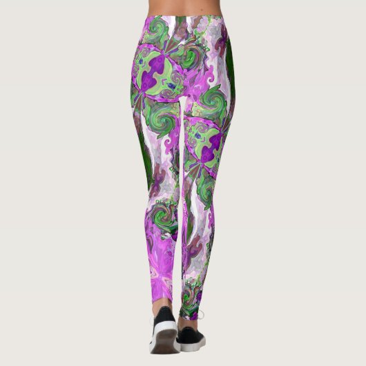 Fairy Tale Hearts Pink Leggings (Achterkant)