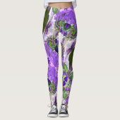 Fairy Tale Hearts Purple Leggings (Voorkant)