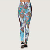 Fairy Tale Hearts Raspberry Leggings (Achterkant)