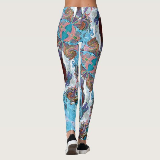 Fairy Tale Hearts Raspberry Leggings (Achterkant)