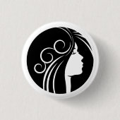 Fairy Tale Heroines Girl Pin Ronde Button 3,2 Cm (Voorkant)