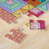 Fairy Tale Kaleidoscope Quilt jigzaag Legpuzzel (Zijkant)