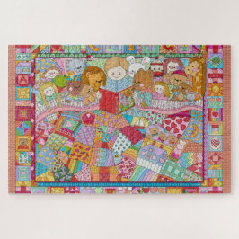 Fairy Tale Kaleidoscope Quilt jigzaag Legpuzzel