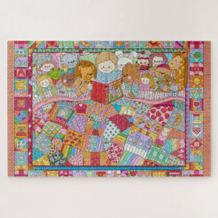 Fairy Tale Kaleidoscope Quilt jigzaag Legpuzzel