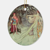Fairy Tale Kerstmis 2 Keramisch Ornament (Links)