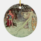 Fairy Tale Kerstmis 2 Keramisch Ornament (Achterkant)