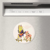 Fairy Tale Kiss Round Magnet (Insitu (Vaatwasser))