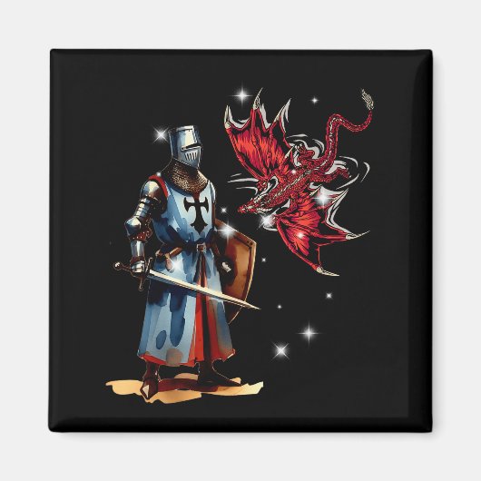 Fairy Tale Knight Children's Knight Armor Fairy Ta Magneet (Voorkant)