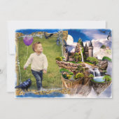 Fairy Tale Knights Castle Foto Verjaardag Kaart (Voorkant)