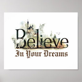 Fairy Tale Magic Creatory Book Geloof Poster