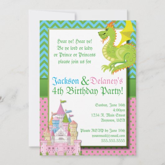 Fairy Tale Party uitnodiging (Voorkant)