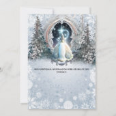 Fairy tale personalized invitations for girls kaart (Achterkant)