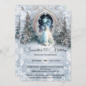 Fairy tale personalized invitations for girls kaart (Voorkant / Achterkant)