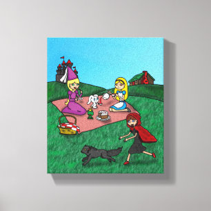 Fairy Tale Picnic Canvas Afdruk