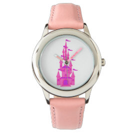 Fairy Tale Pink Princess Castle Watch Horloge