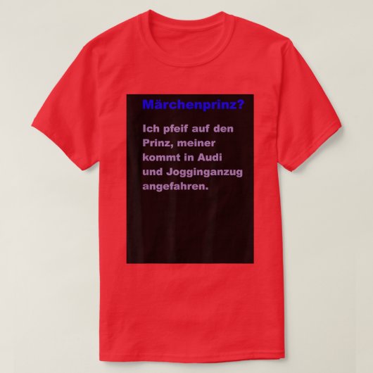 Fairy Tale Prince T-shirt (Design voorkant)