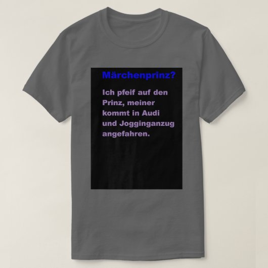 Fairy Tale Prince T-shirt (Design voorkant)