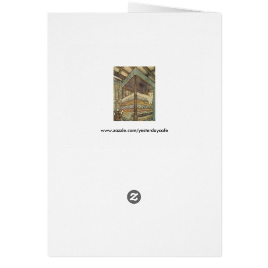  Fairy Tale, Princess and Pea, Edmund Dulac (Achterkant)