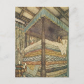  Fairy Tale, Princess and Pea, Edmund Dulac Briefkaart (Voorkant)