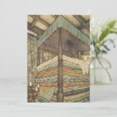  Fairy Tale, Princess and Pea, Edmund Dulac Kaart (Staand voorkant)