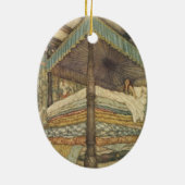  Fairy Tale, Princess and Pea, Edmund Dulac Keramisch Ornament (Achterkant)