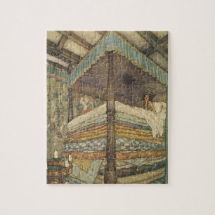 Fairy Tale, Princess and Pea, Edmund Dulac Legpuzzel