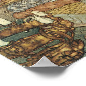  Fairy Tale, Princess and Pea, Edmund Dulac Poster (Hoek)