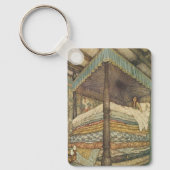  Fairy Tale, Princess and Pea, Edmund Dulac Sleutelhanger (Voorkant)