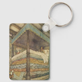  Fairy Tale, Princess and Pea, Edmund Dulac Sleutelhanger (Achterkant)