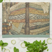  Fairy Tale, Princess and Pea, Edmund Dulac Theedoek (Gevouwen)