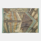  Fairy Tale, Princess and Pea, Edmund Dulac Theedoek (Horizontaal)