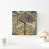  Fairy Tale, Princess and Pea, Edmund Dulac Vierkante Klok (Huis)