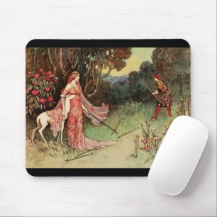 Fairy Tale Princess and White Deer Muismat