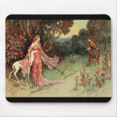 Fairy Tale Princess and White Deer Muismat (Voorkant)