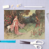 Fairy Tale Princess and White Deer Tissuepapier (Craft)