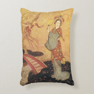  Fairy Tale Princess Badoura, Edmund Dulac Accent Kussen