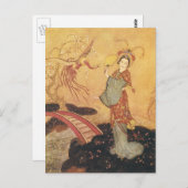  Fairy Tale Princess Badoura, Edmund Dulac Briefkaart (Voorkant / Achterkant)