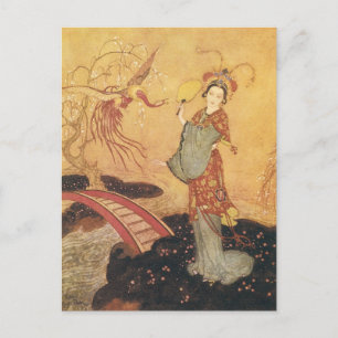  Fairy Tale Princess Badoura, Edmund Dulac Briefkaart