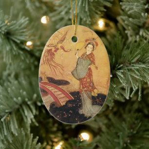 Fairy Tale Princess Badoura, Edmund Dulac Keramisch Ornament