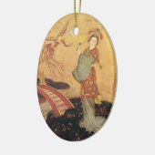  Fairy Tale Princess Badoura, Edmund Dulac Keramisch Ornament (Links)