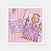 Fairy Tale Princess Keepsake - Lila en roze Servet (Voorkant)