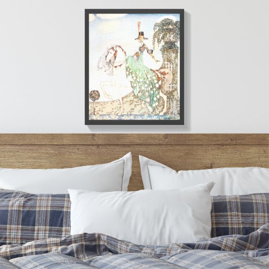  Fairy Tale, Princess Minette, Kay Nielsen Canvas Afdruk (Insitu (Slaapkamer))