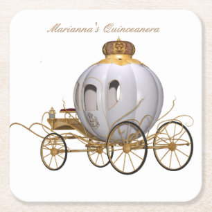 Fairy Tale Princess Quinceanera Kartonnen Onderzetters