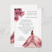 Fairy Tale Princess Quinceañera Uitnodiging (Voorkant / Achterkant)