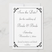  Fairy Tale Princess Wedding Save the Date (Achterkant)
