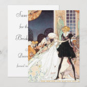 Fairy Tale Princess Wedding Save the Date (Voorkant / Achterkant)