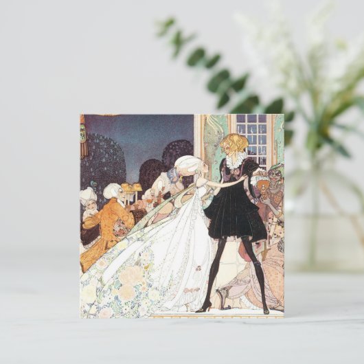 Fairy Tale Princess Wedding Save the Date (Staand voorkant)