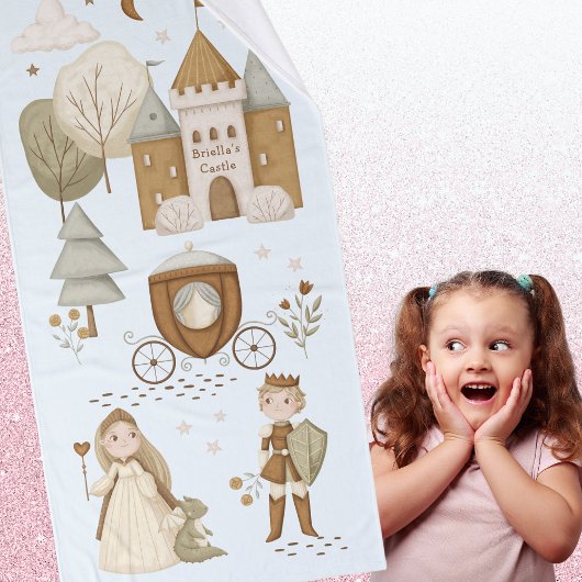 Fairy Tale prinses handdoek set met naam