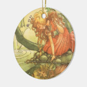  Fairy Tale, prinsprinsesprinses van Pond Keramisch Ornament (Links)